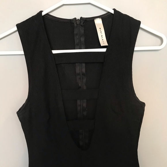 V Neck Plunge Bandage Dress - Picture 2 of 3